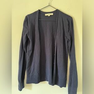 Loft Navy XS Cardigan